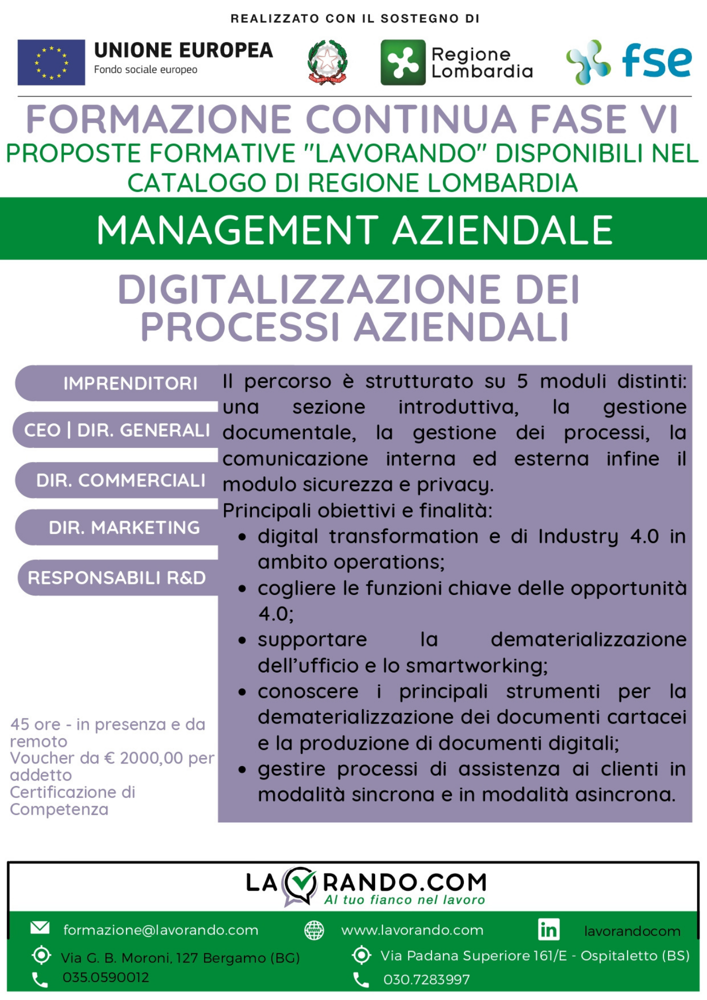 Regione Lombardia - Formazione
